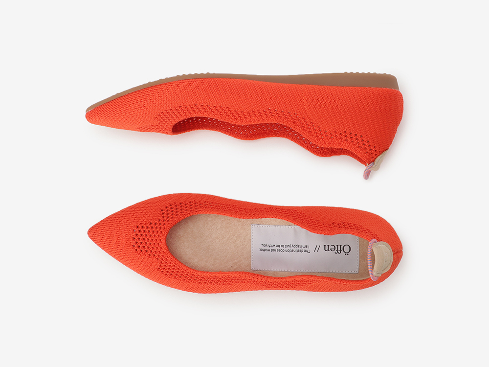 【新品】Öffen pointed-CROWNPサイズ39 pointed-CROWNP MESH / ORANGE | 【Öffen公式】中古品リユースショップ